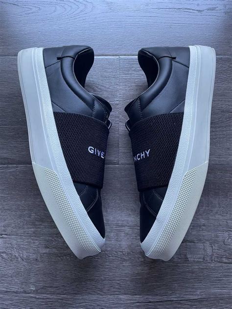 givenchy elasticated strap shoes|City Sport sneakers in leather with GIVENCHY strap .